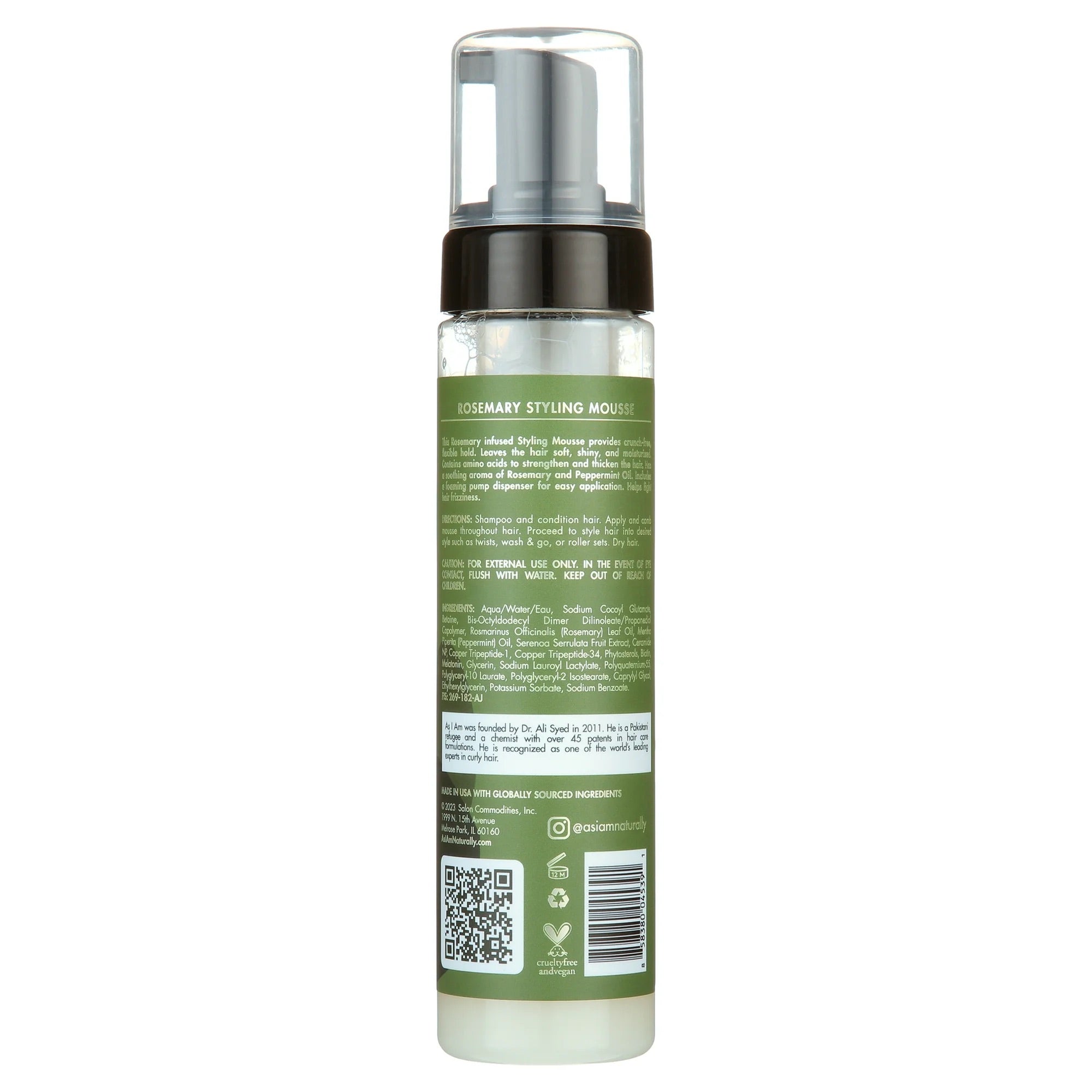As I Am Rosemary Oil Styling Mousse 237ml