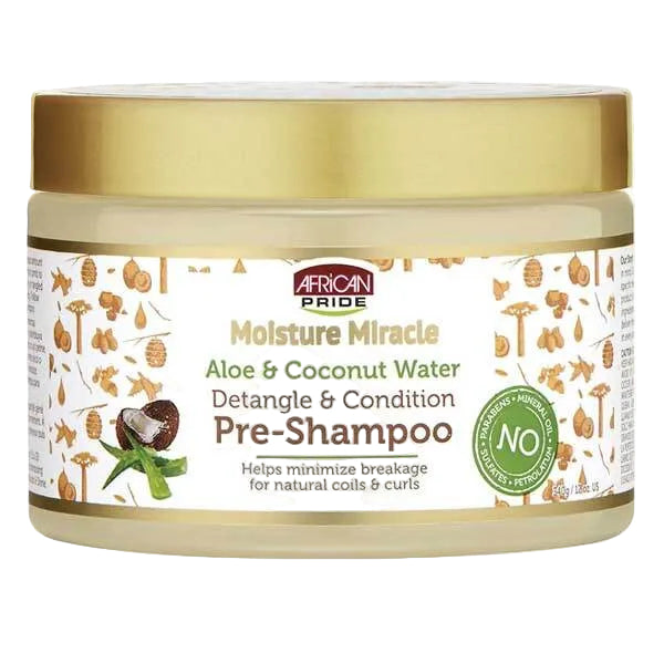 African Pride Moisture Miracle Aloe & Coconut Water Pre-Shampoo 340g