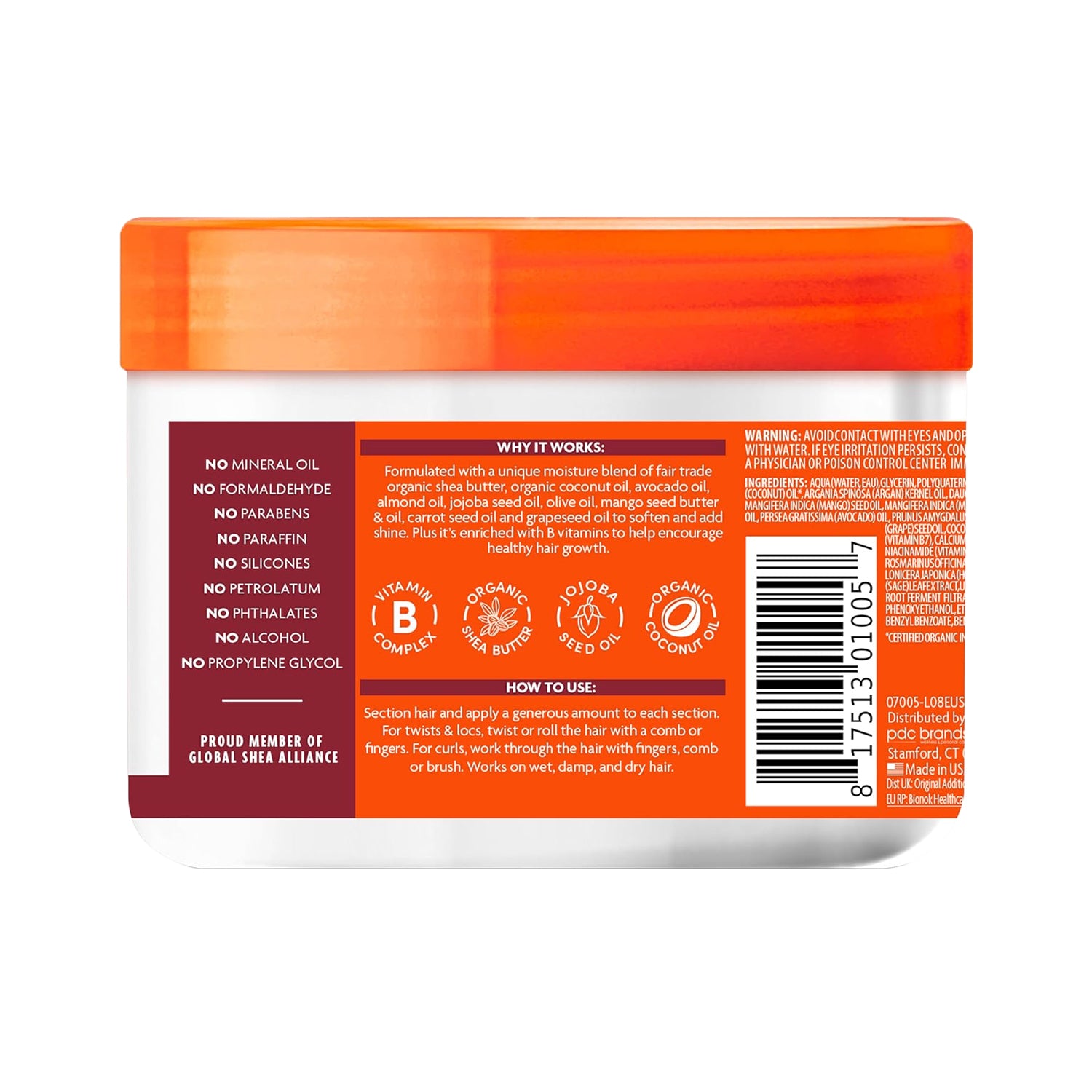 Cantu Shea Butter Natural Hair Moisturizing Twist & Lock Gel 369g