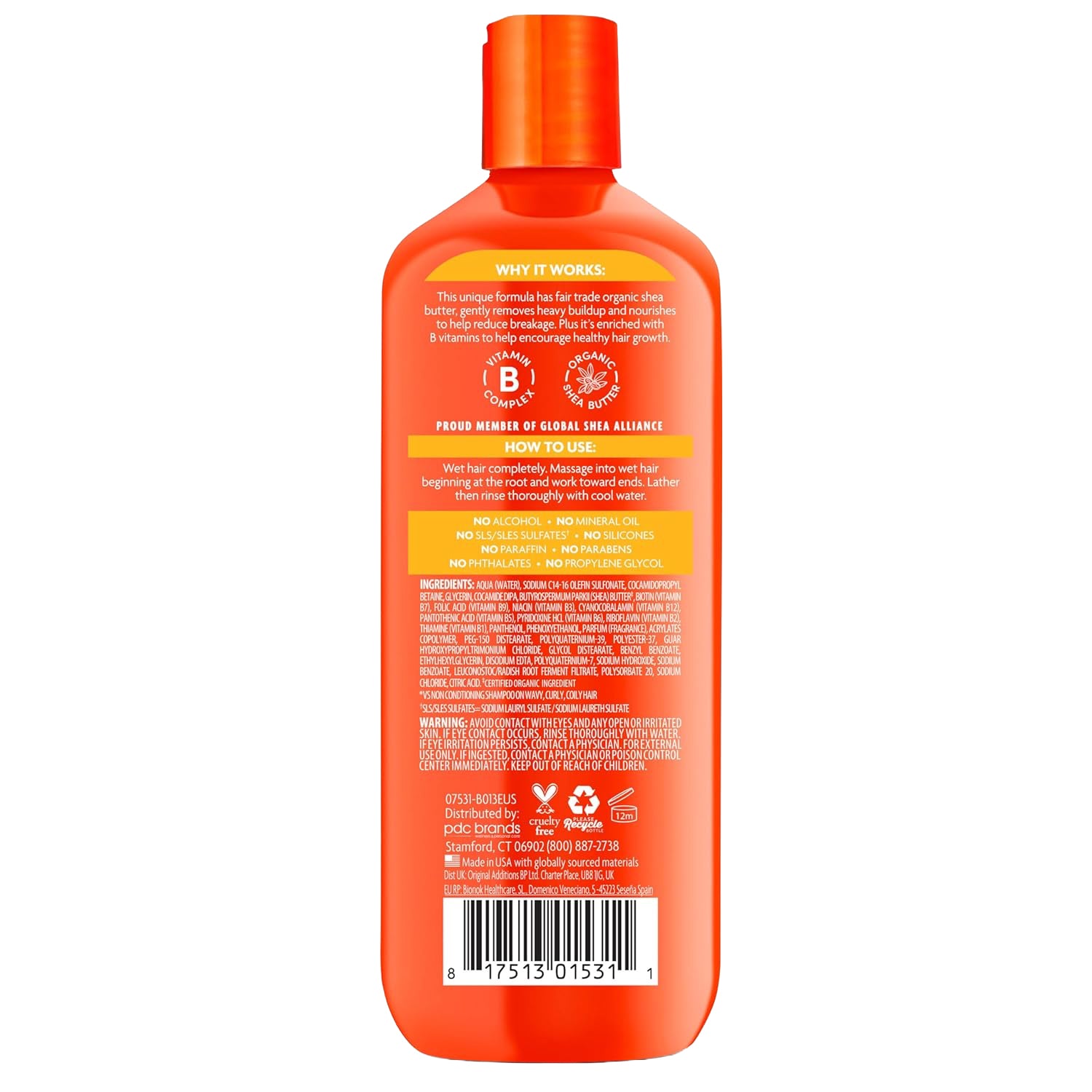 Cantu Shea Butter Natural Hair Sulfate-Free Cleansing Cream Shampoo 400ml