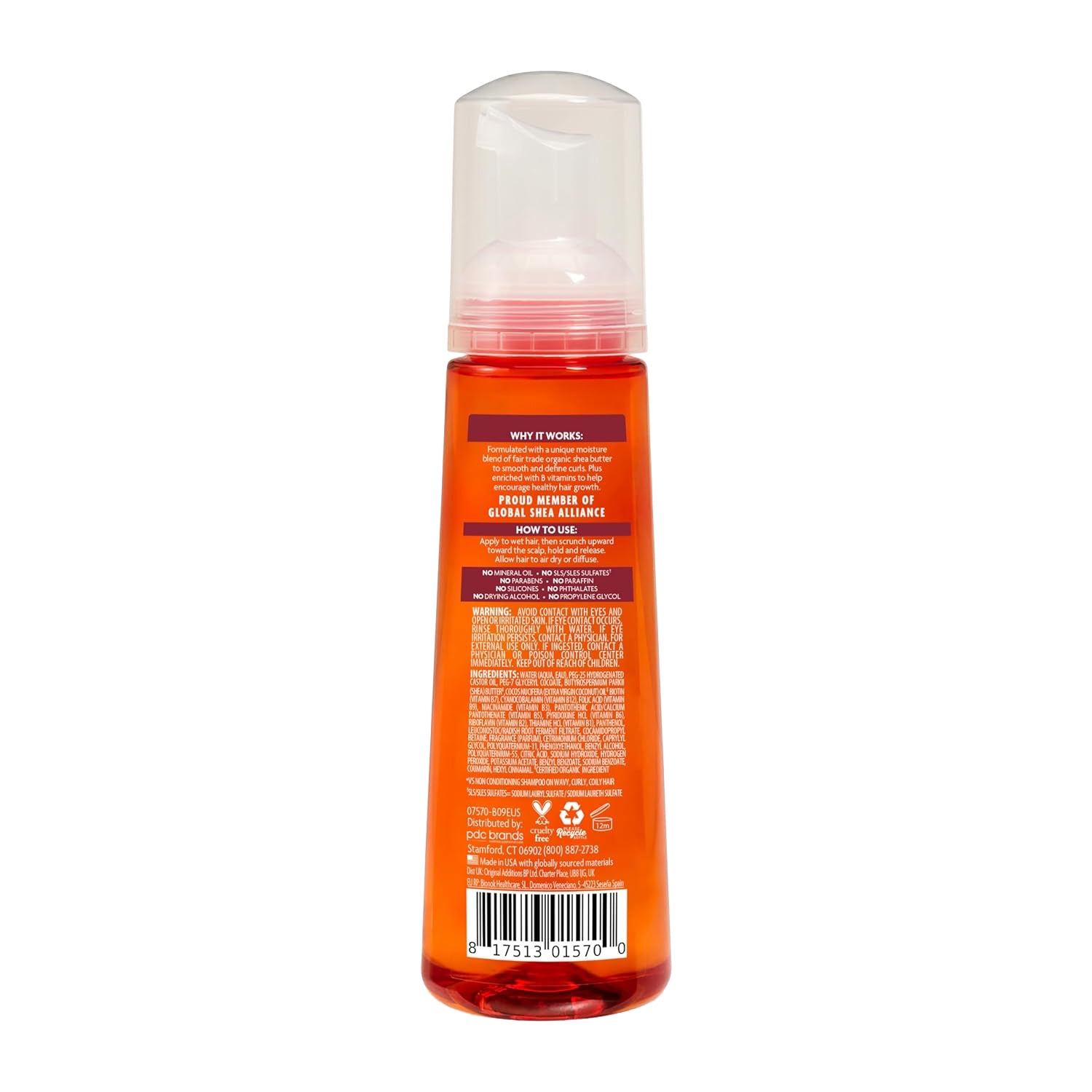 Cantu Shea Butter Natural Hair Wave Whip Curling Mousse 248ml