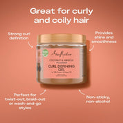Shea Moisture Coconut & Hibiscus Defining Styling Gel 431ml